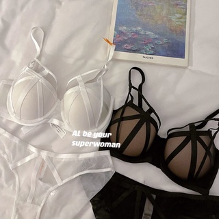 🔆小甜甜日系美衣👙性感純欲內衣小胸聚攏收副乳防下垂加厚款胸罩套裝顯大調整型文胸