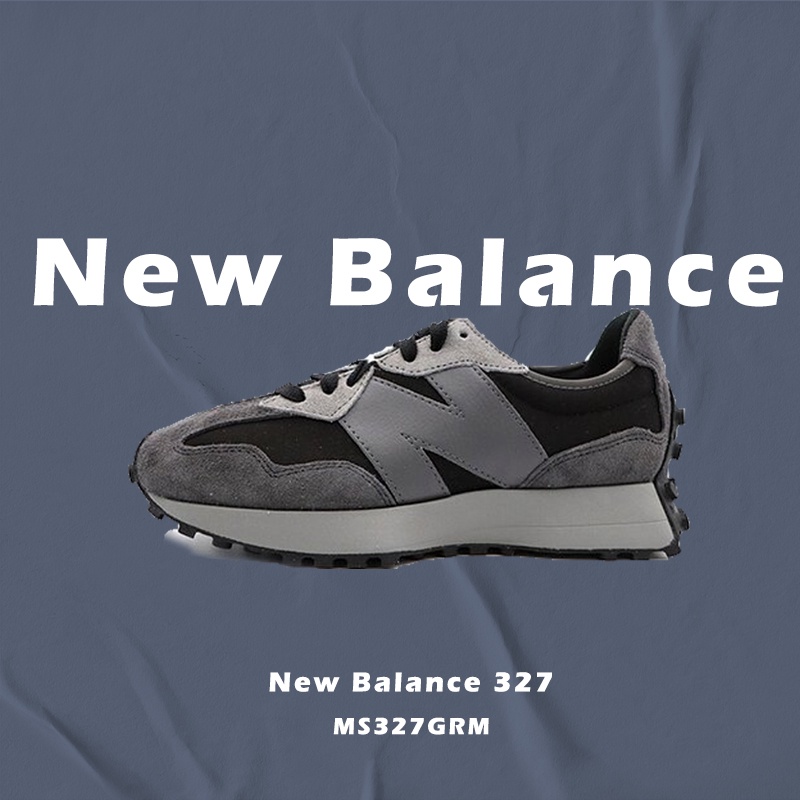 【CLASSICK】New Balance 327 NB327 黑灰拼接 日系 環保材質 麂皮 MS327GRM