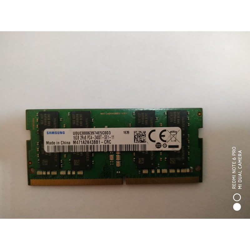 三星DDR4 2400 筆記型電腦記憶體 16G  單支1100元