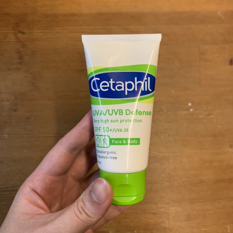 僅使用一次 Cetaphil 舒特膚 極緻全護低敏防曬霜 防曬乳 50ml