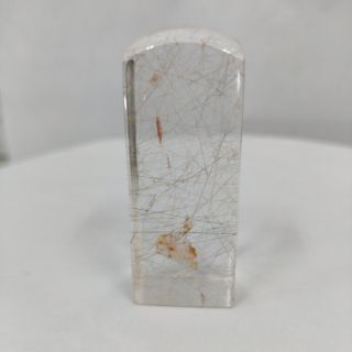 開運印章 印面2.2cm 天然水晶 髮晶