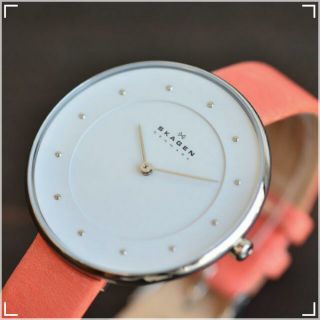 [全新] 丹麥 Skagen Gitte SKW2135 Coral Leather Band