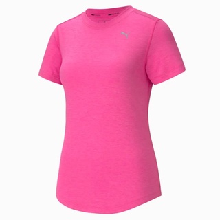 PUMA 慢跑系列麻花短袖T恤(F) 女短袖上衣 51825616 閃亮粉