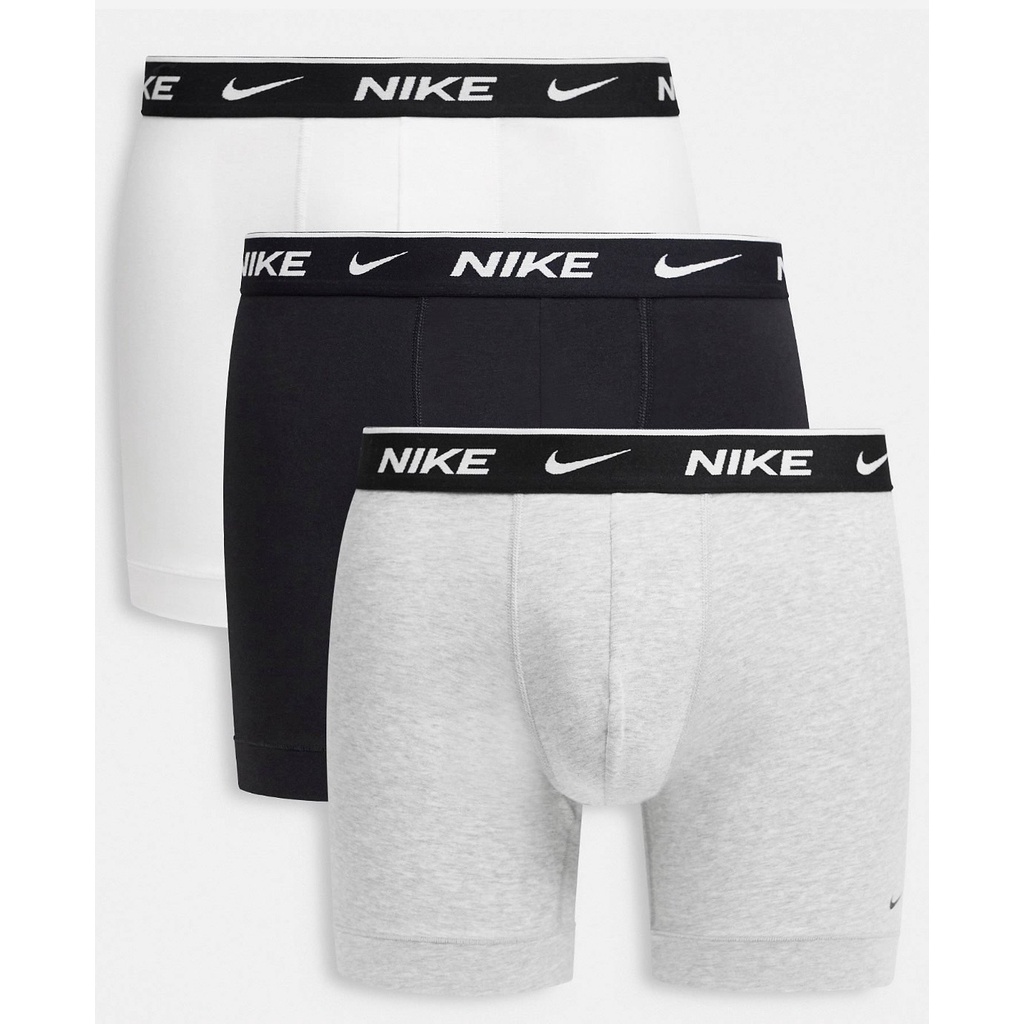 Nike 耐吉 棉內褲 黑色 灰色 白色3件裝Boxer 6分長版 百分百原裝正品全新現貨