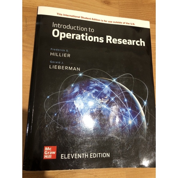 作業研究 Introduction to Operations Research 11edition hillier