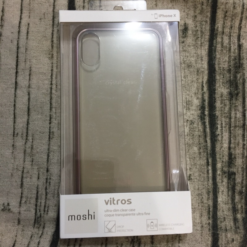 降價 全新 moshi vitros for iPhone X 粉色超薄透亮手機殼