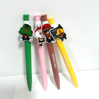 LINE FRIENDS原子筆(共4支)正版授權/line/LINE/收藏品