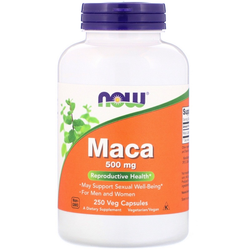 [兩罐免運] Now Foods MACA 瑪卡 500mg 250顆 素食膠囊