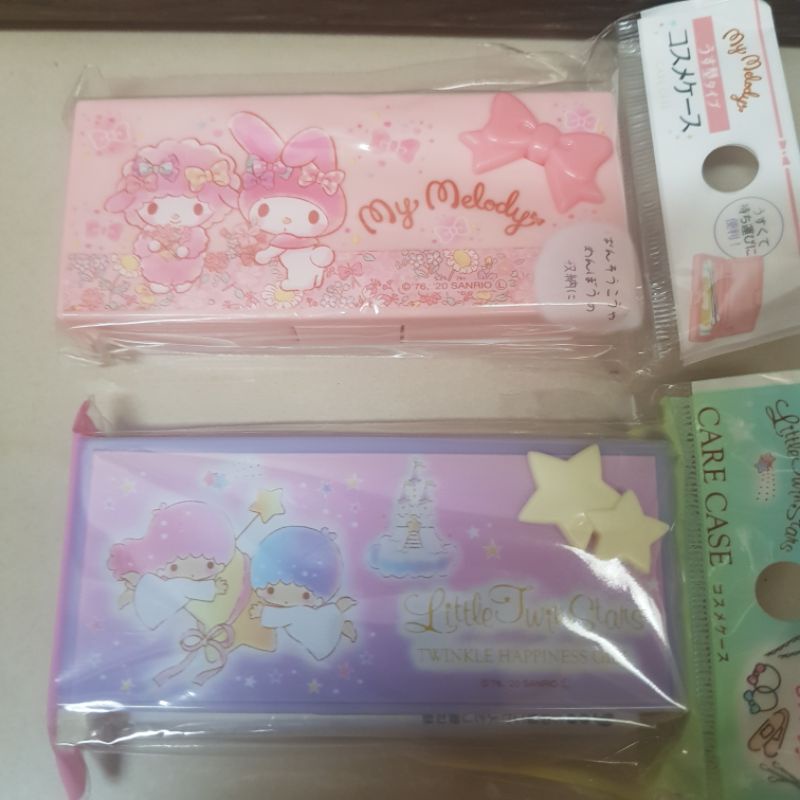 Hello Kitty 美樂蒂 雙子星 置物盒 棉花棒 ok蹦 收納小盒 立體造型