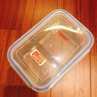 Taimo耐熱玻璃分隔保鮮盒 便當盒 午餐盒 可微波 烤箱