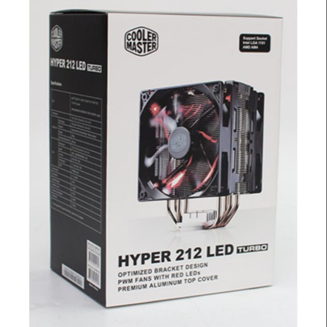 Cooler Master Hyper 212 LED Turbo 12Cm塔型散熱器 (紅蓋版)