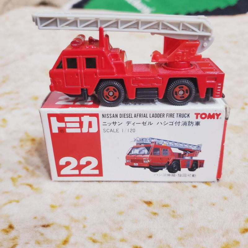🎆絕版紅標✨ Tomica 22 消防車 Nissan Dieseal Aerial Fire Truck 多美