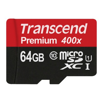 創見 64GB microSD UHS-I 400x記憶卡