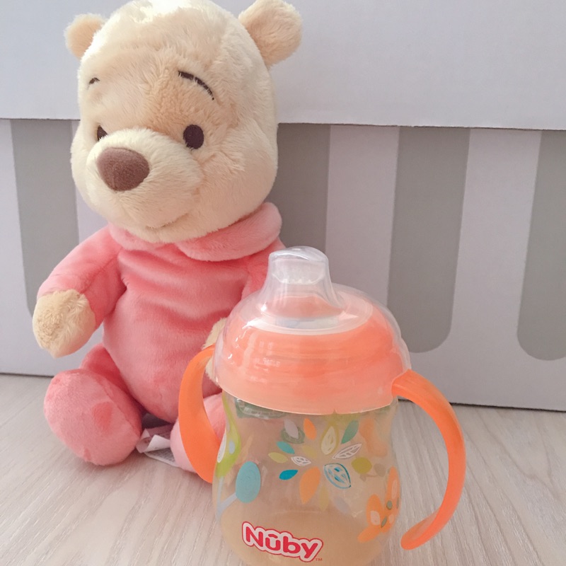 全新 NUBY 水杯 學習水杯  水壺 卡拉 防漏 雙耳 鴨嘴杯