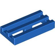 LEGO 樂高 2412 藍色 平板水溝蓋溝槽 Tile Mod 1x2 Grille 241223