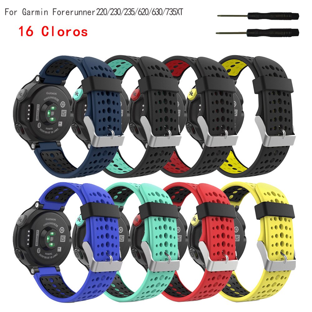 Garmin Watch Approach S20 S6 S5  錶帶 柔軟 雙色矽膠 運動 健身 防水 替換 錶鍊