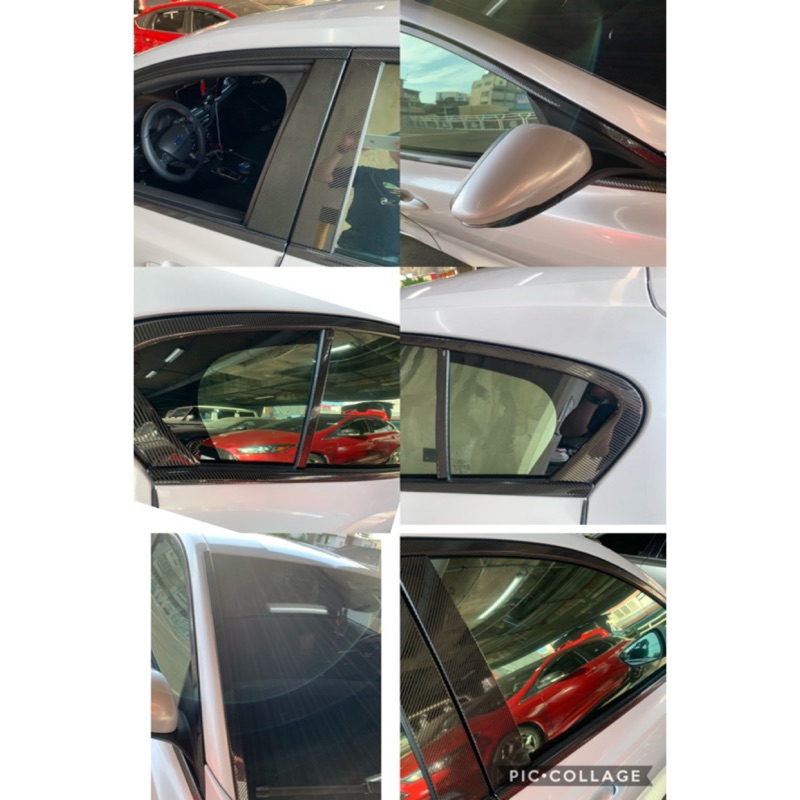 &lt;預購&gt; 福特 FOCUS MK4 Active 不銹鋼 車窗飾條 碳纖紋烤漆 光亮銀 黑鈦
