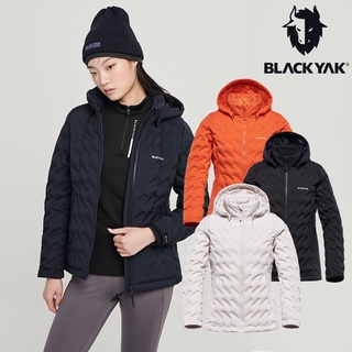 【BLACK YAK】女 ZERO SPOT輕量羽絨連帽外套(橘紅色/象牙色/黑色)保暖 羽絨外套|BYAB2WJ401