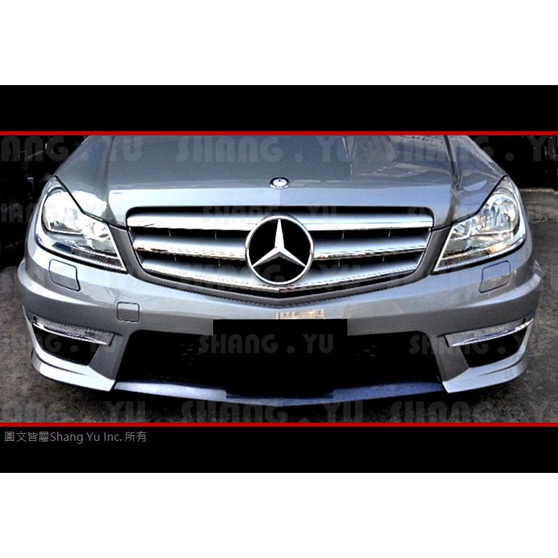 Benz C-Class W204 C63 款 前保桿 空力套件 C250 AMG