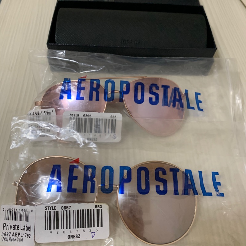 Aeropostale  美國品牌 太陽眼鏡 全新 贈prada 全新眼鏡盒