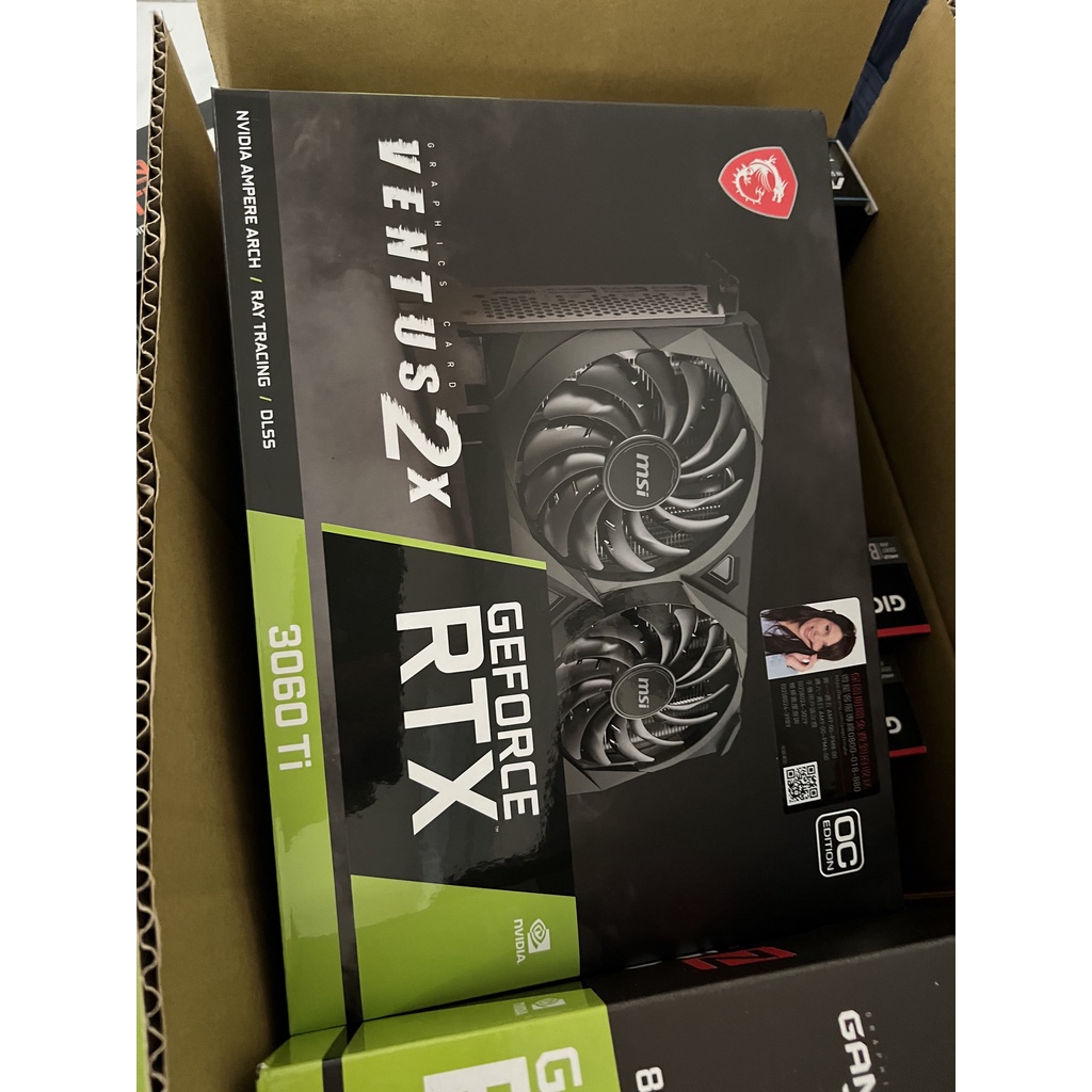 【MSI 微星】 RTX 3060Ti VENTUS 2X OCV1 顯示卡(LHR / 限制算力版本)