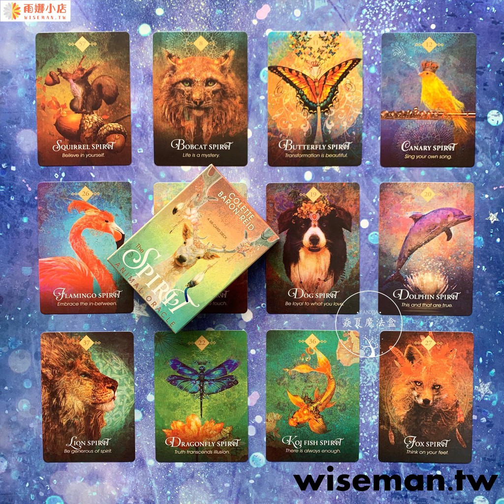 雨娜小鋪 心靈動物神諭卡the Spirit Animal Oracle Cards占卜卡配中文翻譯 蝦皮購物