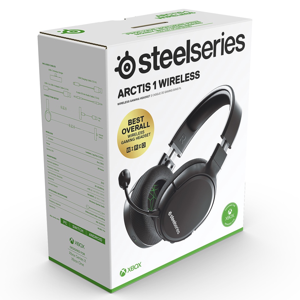 賽睿 SteelSeries Arctis 1 XBOX  X 無線耳機麥克風