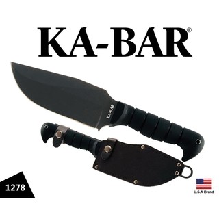 美國Ka-Bar直刀砍刀1278 Heavy Duty Warthog 6mm厚刃1085高碳鋼附刀鞘【KA1278】