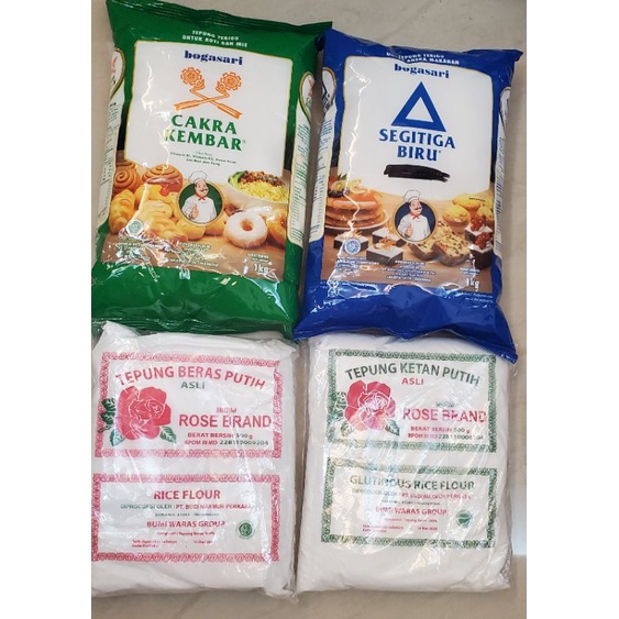 【印尼】 INDOFOOD 印尼 麵粉 小麥粉 ROSE BRAND 黏米粉 糯米粉 500g/ 1kg