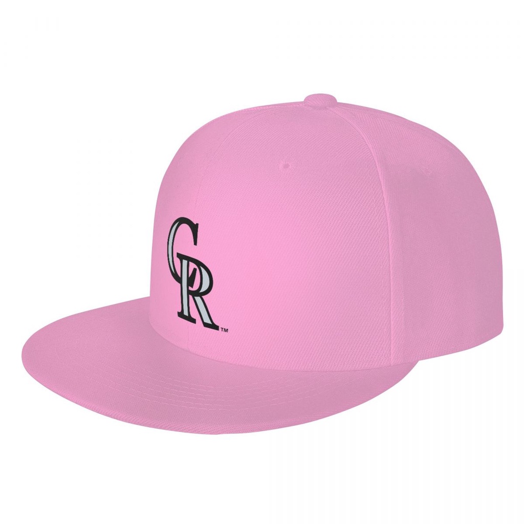 Colorado Rockies Logo MLB 平帽遮陽帽 印花鴨舌帽太陽帽 帽子 板帽 嘻哈街舞帽 平沿帽 潮帽