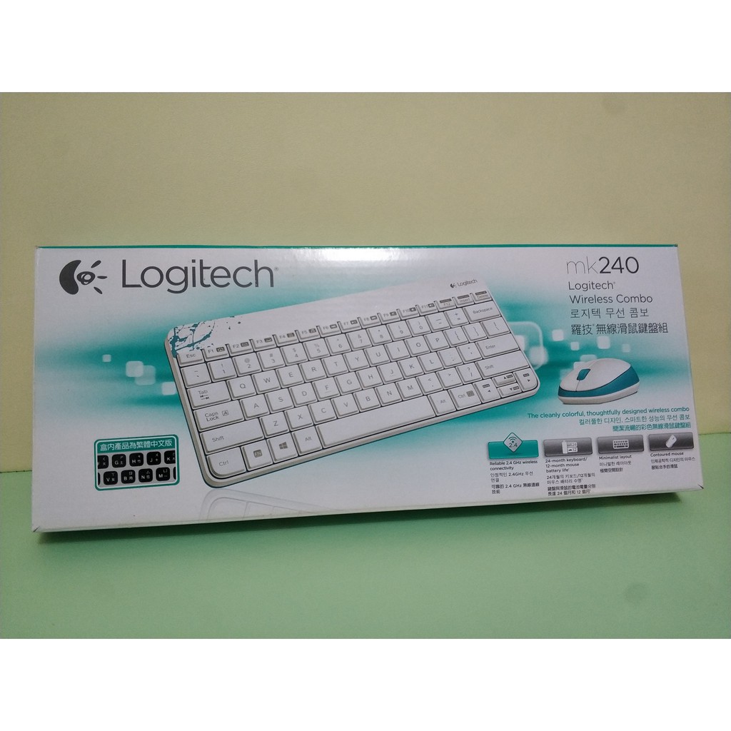 羅技 Logitech MK240 無線鍵盤滑鼠組