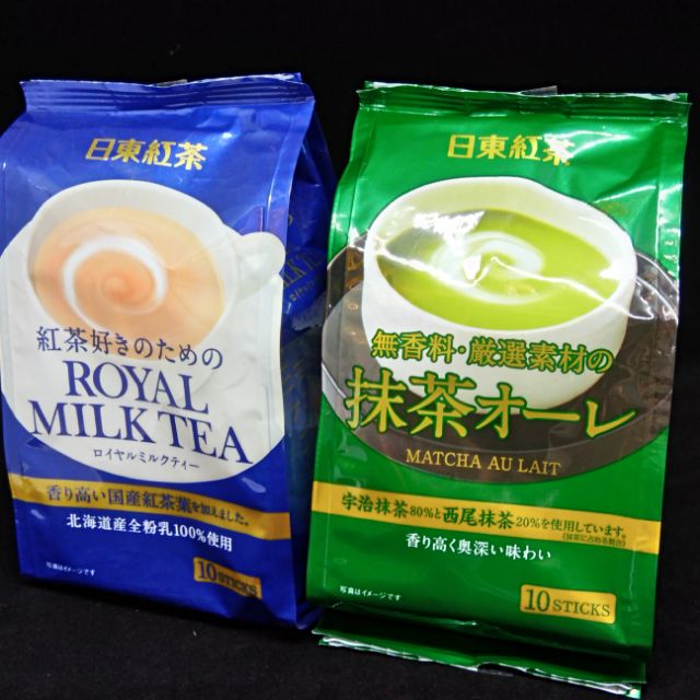 日東紅茶歐蕾抹茶，皇家奶茶包，10入140g, 日本原裝進口