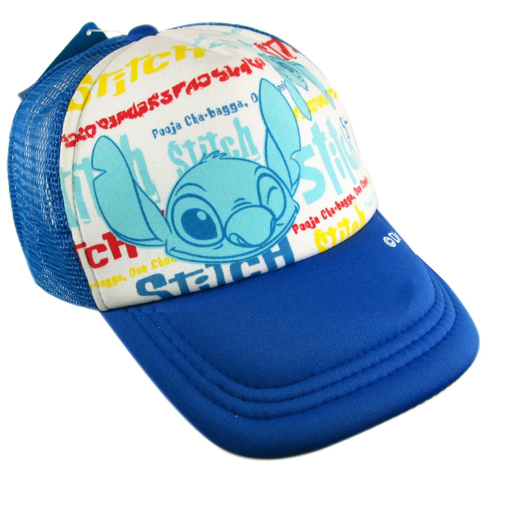 卡漫城 - Stitch 青少年 帽子 藍色 ㊣版 成人 星際寶貝 史迪奇 遮陽帽 棒球帽 網球帽 網帽 鴨舌帽 透氣