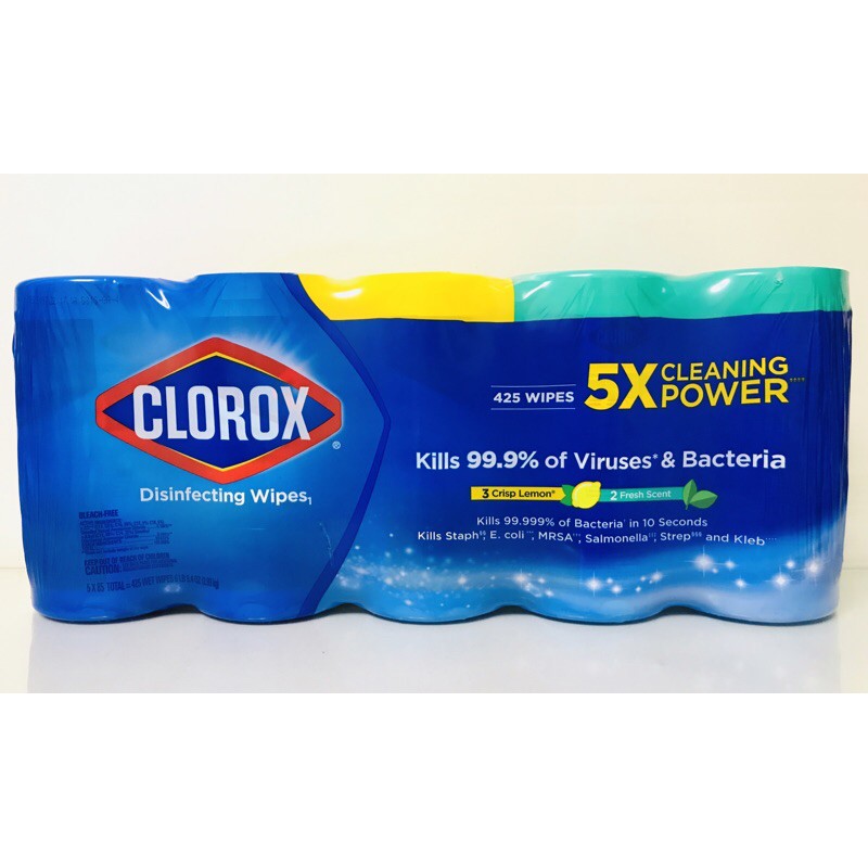 Costco 好市多代購 Clorox高樂氏 萬用清潔擦拭濕巾 居家殺菌濕紙巾85張*5入 抗菌 消毒 除臭