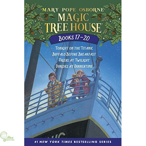 Magic Tree House Books 17-20: the Mystery of the Enchanted Dog: Tonight on the Titanic/Buffalo Before Breakfast/Tigers at Twilig