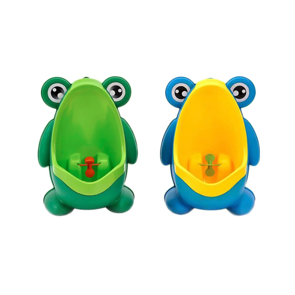 【Hi-toys】大嘴蛙立式壁掛二用男童小便器/小便斗/尿盆 (2色隨機出貨)