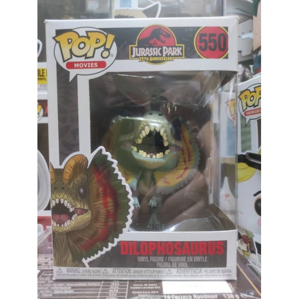 FUNKO POP 正版 550 雙脊龍 雙冠龍 dilophosaurus 侏羅紀 侏儸紀公園 系列