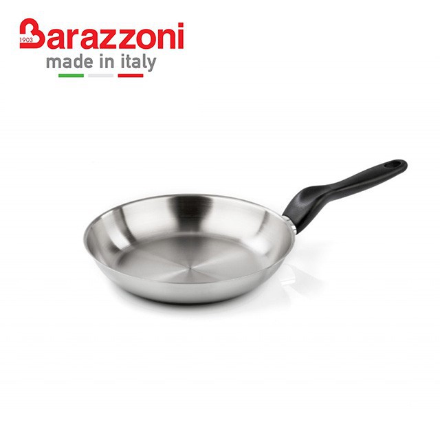 義大利BARAZZONI巴拉佐尼 無氧系列 28cm 不鏽鋼 平底鍋 278109028 現貨 廠商直送