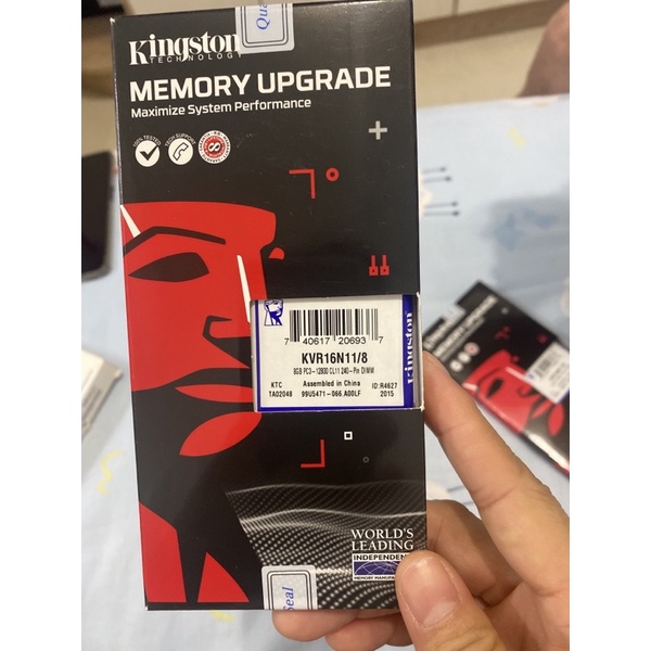 全新Kingston 8GB DDR3 1600 (KVR16N11/8) 記憶體 桌上型記憶體