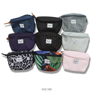 Herschel FOURTEEN BELT BAG 黑 深藍 麻灰 豹紋 叢林 斜背 腰包【10514】