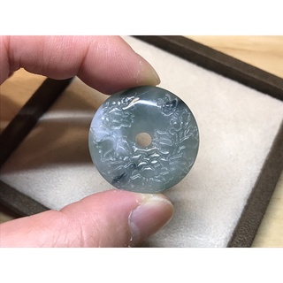 【琪臻珠寶 Qi-Zhen Jewelry】天然緬甸A貨 糯冰 陽綠 油青 平安扣 翡翠掛件 翡翠玉石 免運