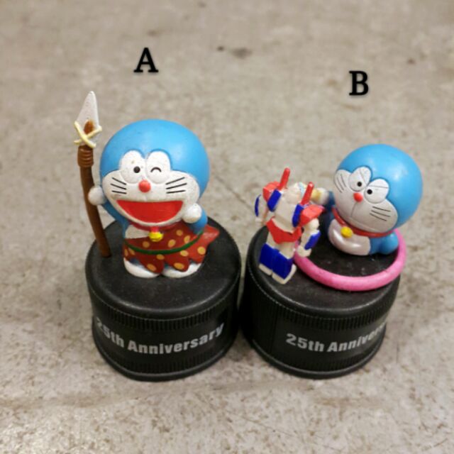 日本 哆啦A夢 小叮噹 瓶蓋 蓋子 公仔 玩具
