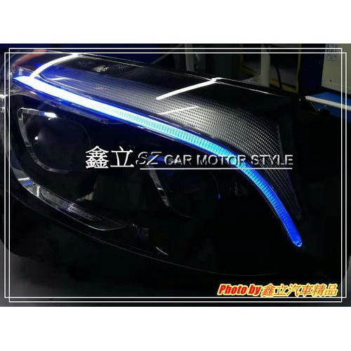 ※ 鑫立汽車精品 ※ GLC W253 X253 低階 升 高階 遠近 LED 雙魚眼 大燈 頭燈 總成 含啟動一抹藍