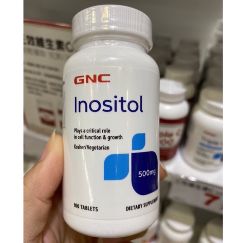 【On代購】 GNC Inositol 肌醇500 肌醇 500mg Choline 膽鹼 100顆 普瑞登