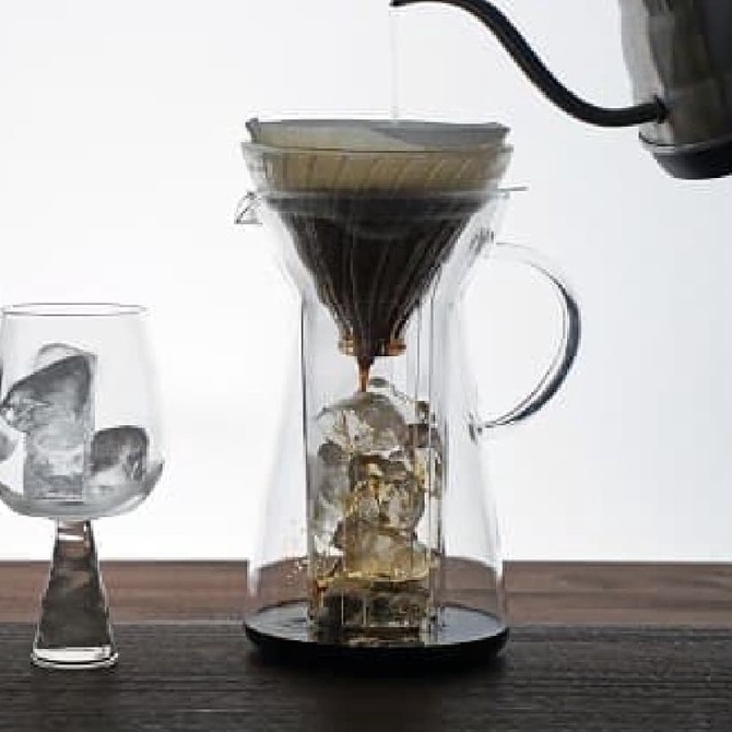 【HARIO】VIG-02T 冰/熱兩用手沖咖啡壺 700ml V60 ★ 簡單製作冰咖啡 濾杯+咖啡壺