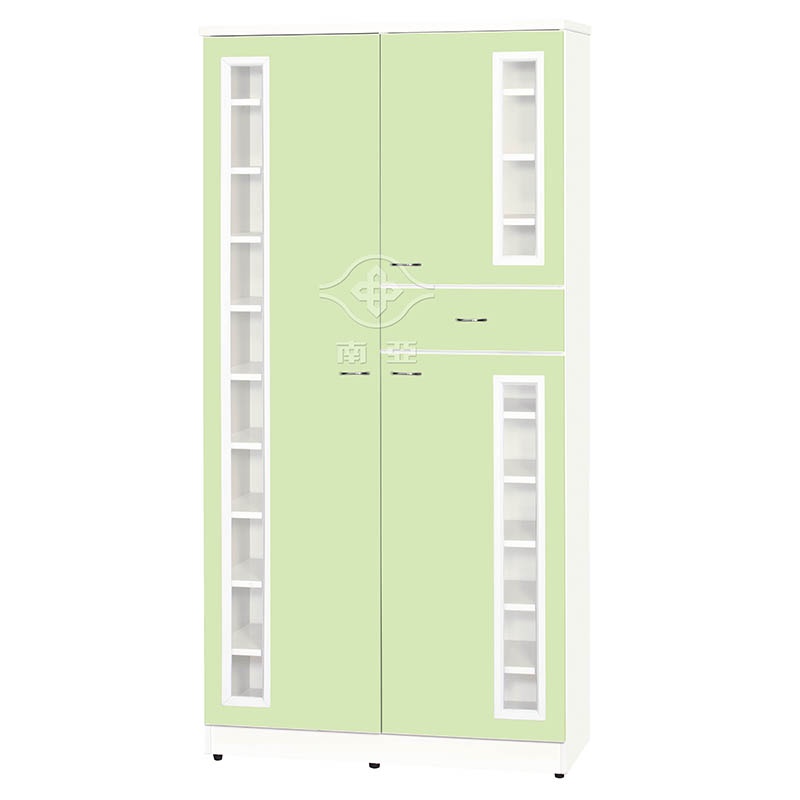 【TC61-04】塑鋼微透視鞋櫃左單開門右上下單開門中一抽 (南亞塑鋼)(桃園以南或東部請詢問運費)