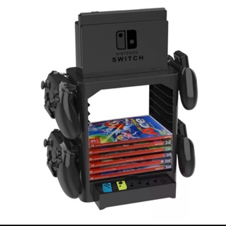 開發票 JYS-SWITCH 底座 多功能收納架 收藏遊戲片 手把 主機 收納 多功能 任天堂 架子 遊戲