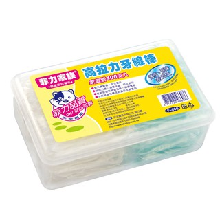菲力家族 高拉力牙線棒家庭號400入(薄荷/原味各200支)