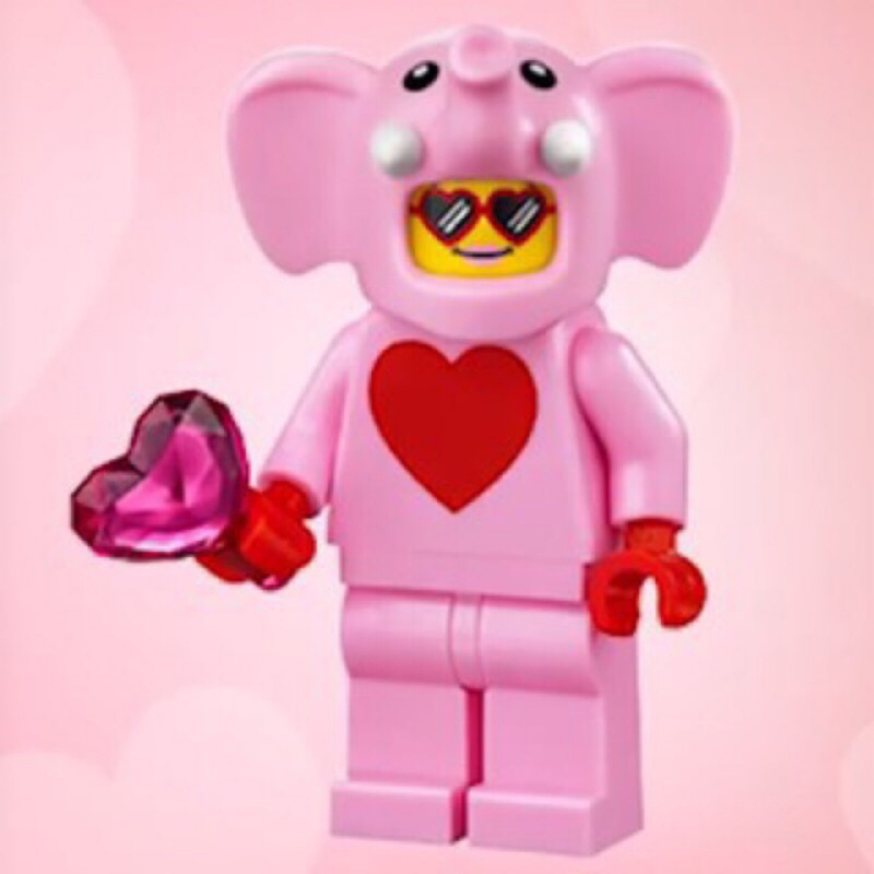 Lego 粉紅大象 情人節限定人偶 粉紅象 71021