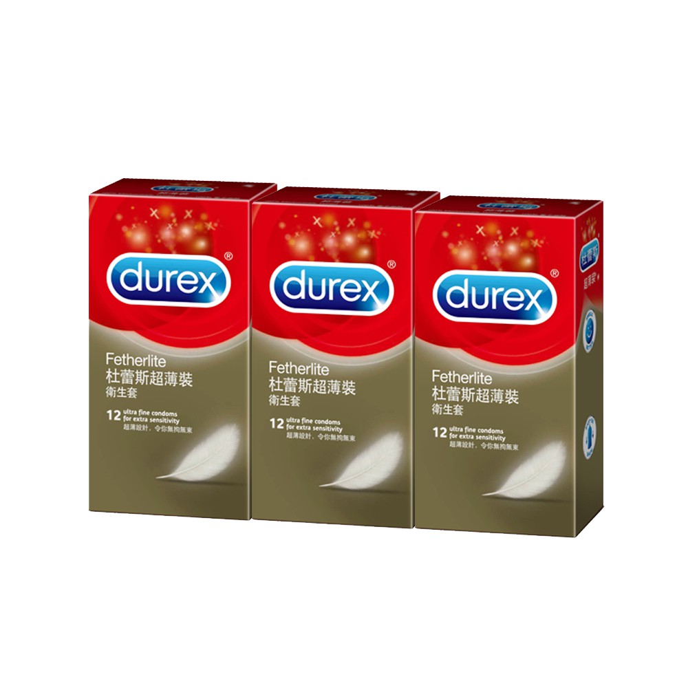 杜蕾斯Durex 超薄12入x3盒(36入) 保險套